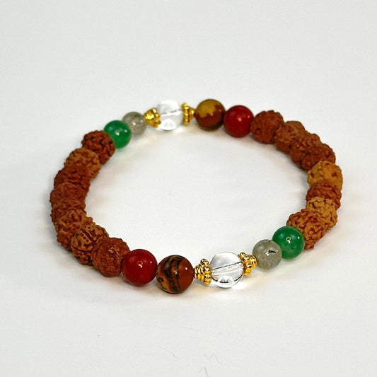 5 Elements Balance Rudraksha Bracelet