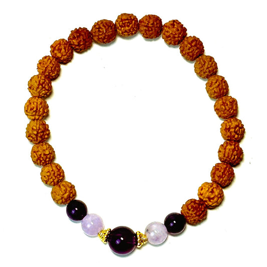 Amethyst Oasis (G) Rudraksha Bracelet