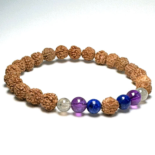 Lapis Lazuli "Spirit" Rudraksha Bracelet