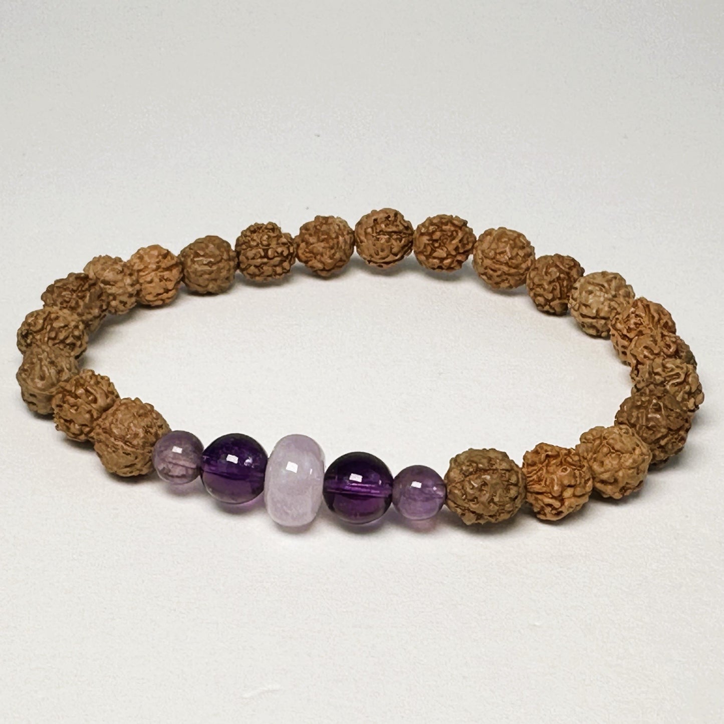 Amethyst Blossom Rudraksha Bracelet