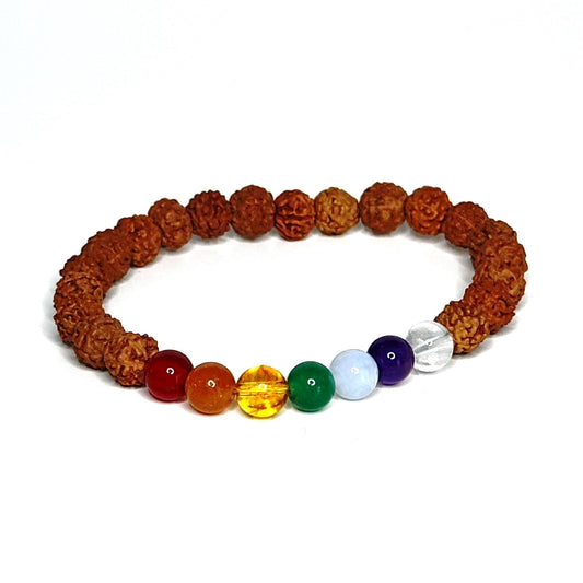 Chakra Aura Rudraksha Bracelet