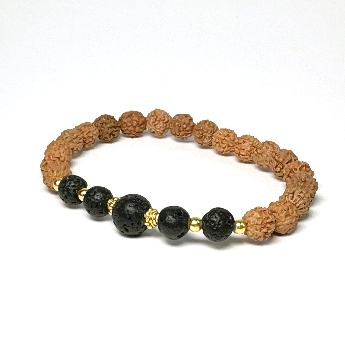 Lava Embrace Rudraksha Bracelet