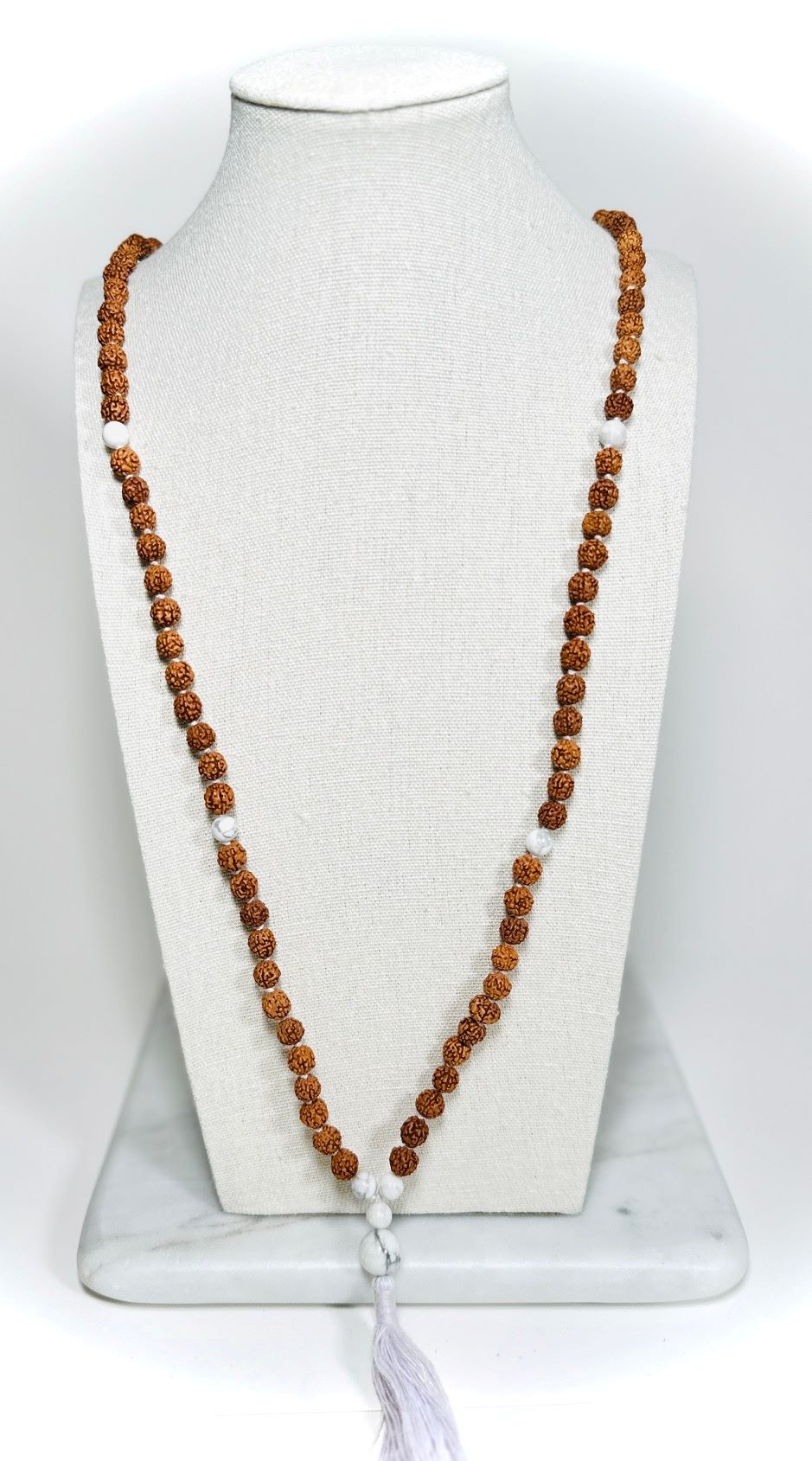 Howlite Blossom Mala