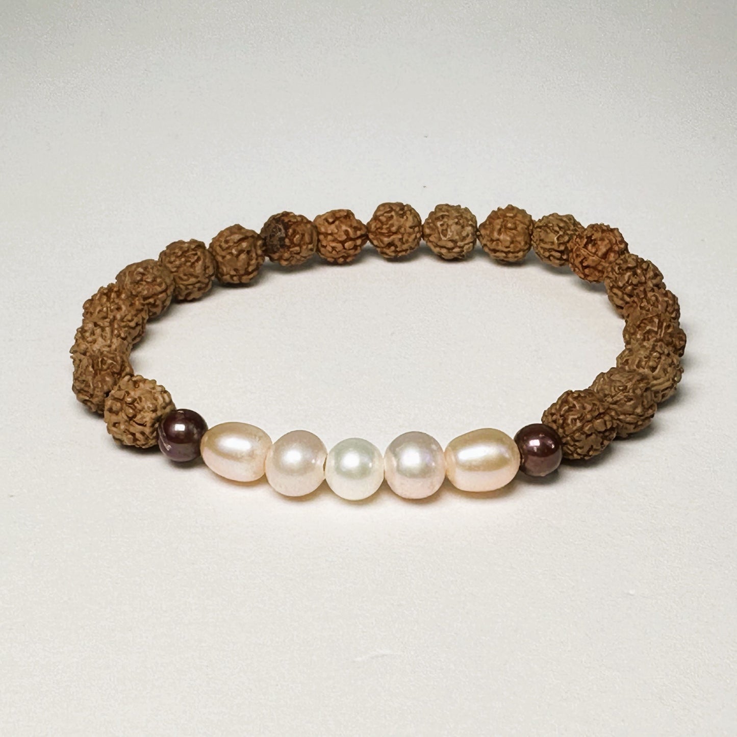 Pearl Aura Rudraksha Bracelet