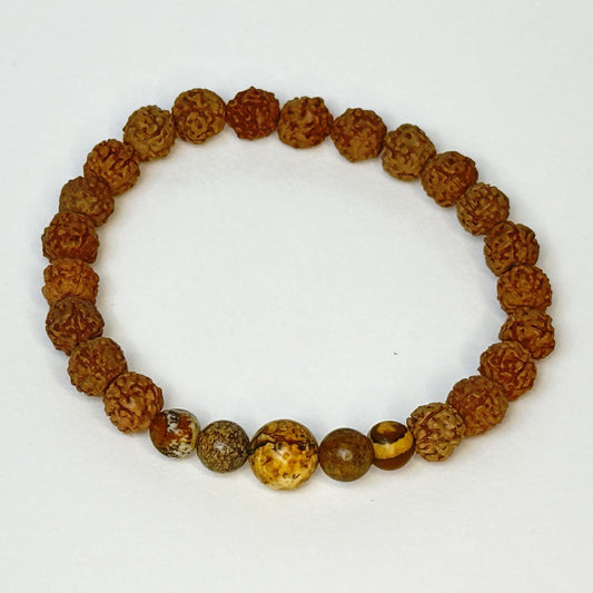 Picture Jasper Harmony Rudraksha Bracelet